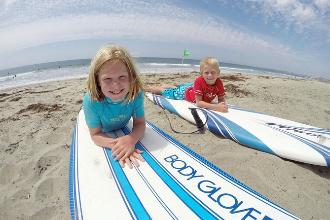 2 Hour Private Group Surf Lesson in La Jolla - What’s included: board, wetsuit, and bottled water
