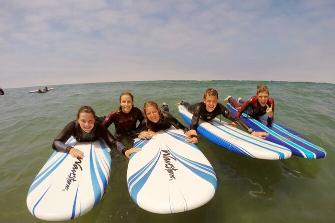 2 Hour Private Group Surf Lesson in La Jolla - In the water: paddling out, catching waves, refining technique