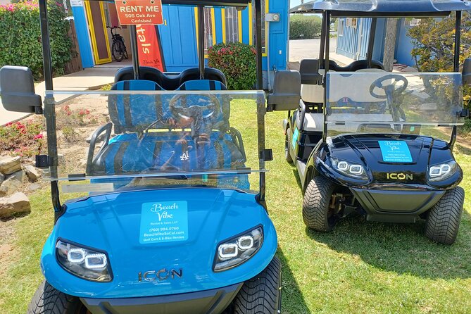 Golf Cart and E-bike Rentals to Explore Carlsbad to Oceanside - Price and value: $60 per group up to 4