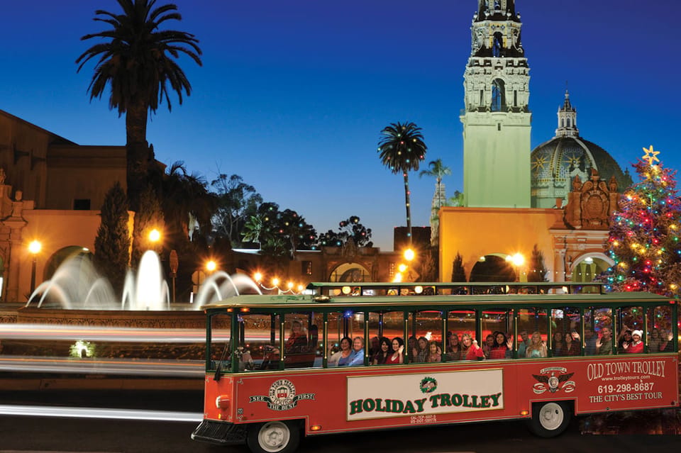 San Diego: Holiday Lights and Sights Trolley Tour - Little Italy and the neighborhood feel