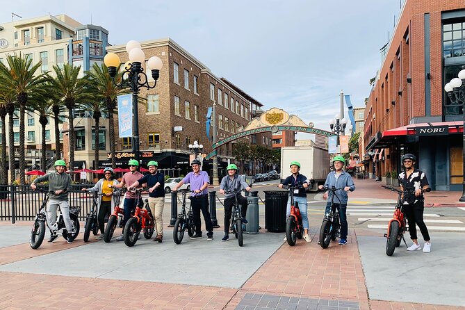 The Gaslamp E-Bike Tour - The Embarcadero waterfront: ships, seafood vibes, and the USS Midway link